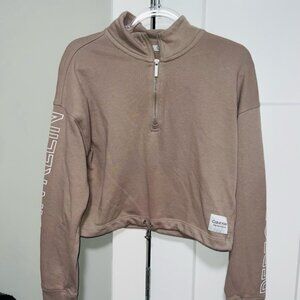 Calvin Klein Performance Tan Quarter-Zip Top